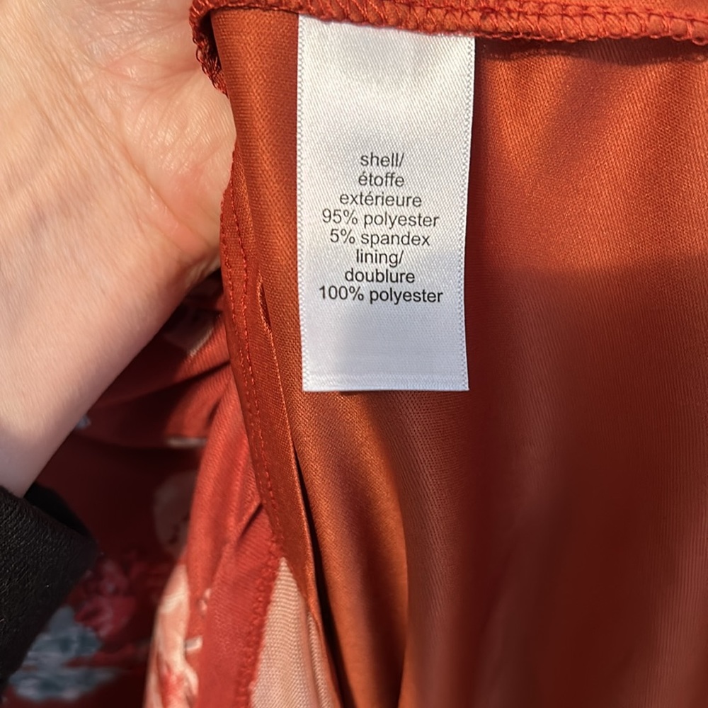 Maurices Rust Floral Maxi Dress - Picture 4 of 6